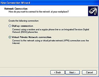 Windows XP VPN Setup